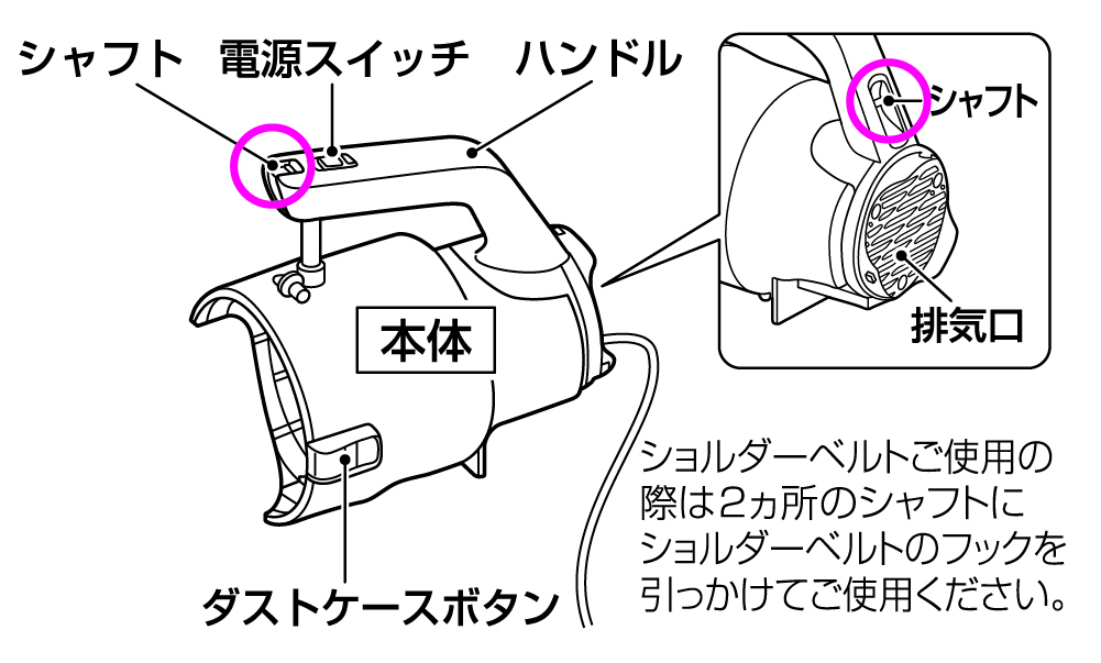 ショルダーベルト取り付け