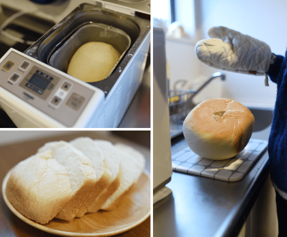 焼きたてパンが、 朝食のレパートリーを 広げてくれました。